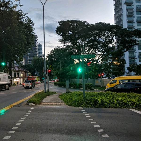 At A Traffic Light In Singapore