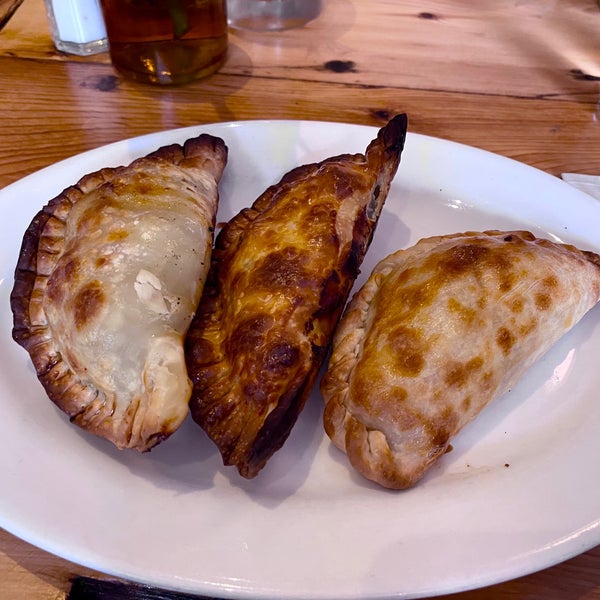 Empanadas. 1 for $5; 3 for $14; 6 for $27; 12 for $54. We enjoyed beef, chicken, & ham & cheese