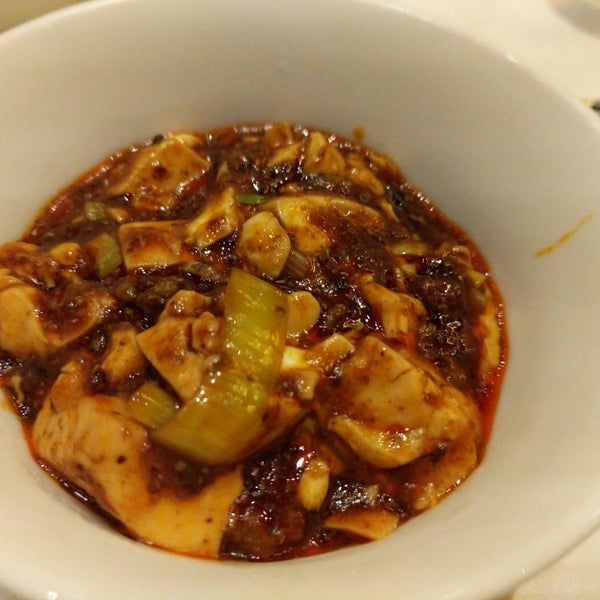 The mapo tofu ($26) is a best-selling dish here, from chef Chen Kentaro's family recipe which uses doubanjiang (chilli broad bean paste). Source: Sunday Times
