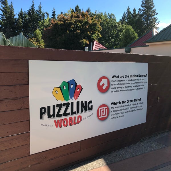 Photo taken at Puzzling World by Efsun E. on 3/7/2018