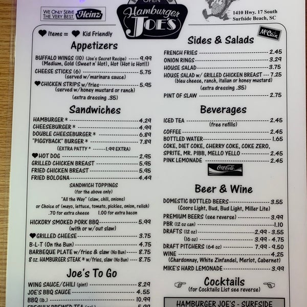 Photos at Hamburger Joe's of Surfside Beach Burger Joint