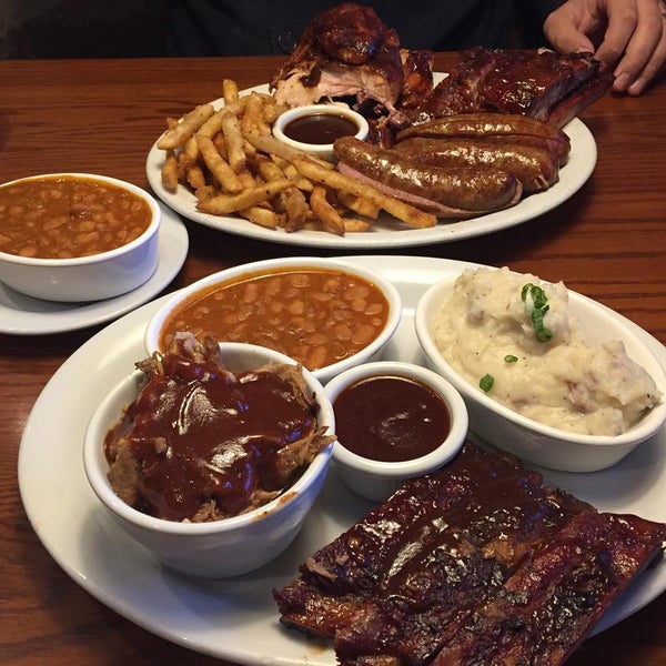 Photo taken at Back Forty Texas BBQ Roadhouse &amp; Saloon by James C. on 12/30/2015