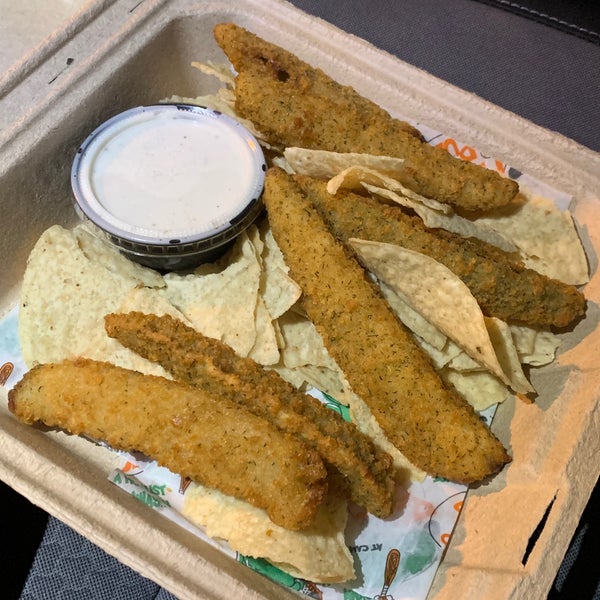 Fried pickles. Always the fried pickles. This girl came all the way from Michigan for fried pickles! But not just any fried pickles. Pickles Pub fried pickles!! 😂😂