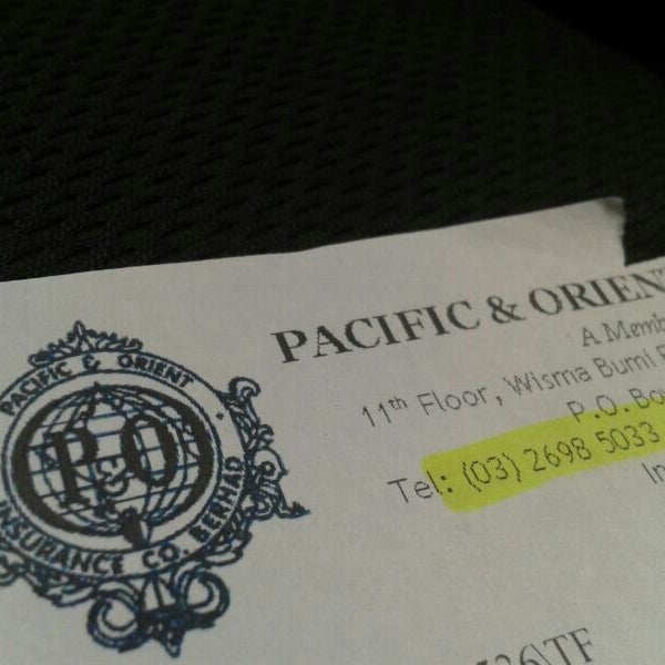 Pacific & orient insurance