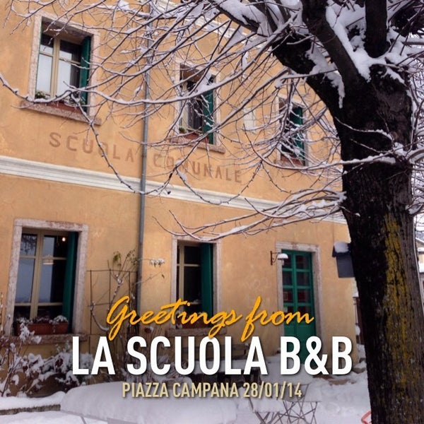 Photo taken at La Scuola Lusiana Guesthouse by Valeria C. on 1/28/2014