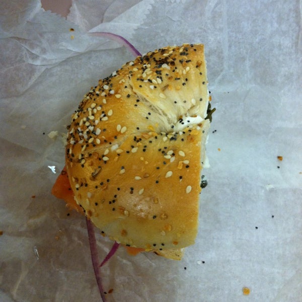 Photo taken at Makeb&#39;s Bagels by George B. on 2/17/2013