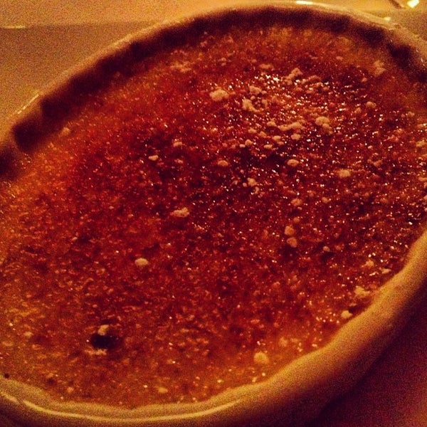 Grab yourself a glass of red wine (50% off on all bottles on Thursday) and dip into some of the best creme brûlée we've ever had - savory cream beneath a sweet crisp surface.