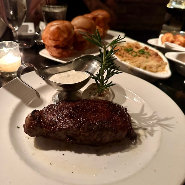 It’s a steakhouse, but they have way more than steak, which is hood for picky eaters. Loved my New York strip with a big baked potato.