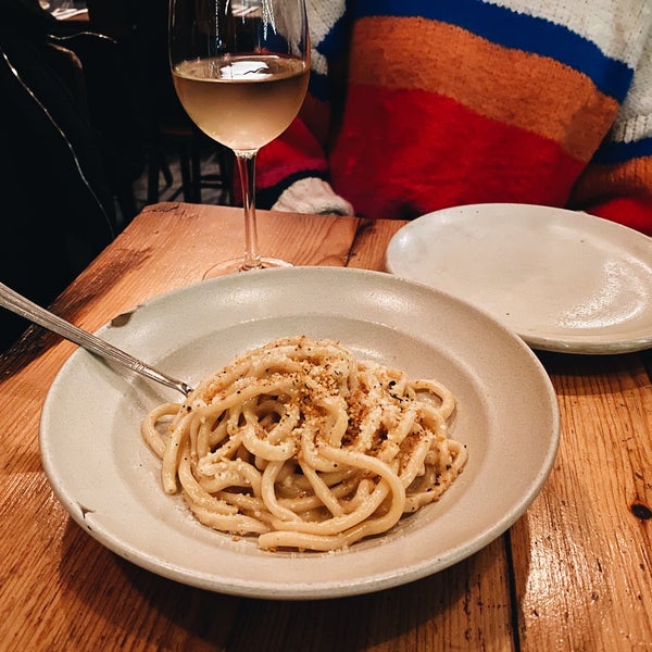 The pizzas are great, but don’t sleep on the pastas. And get the ricotta as a dessert.