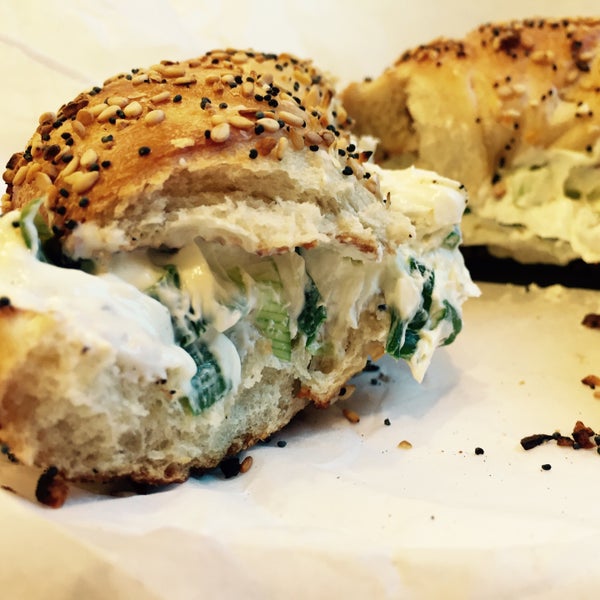 Rescue yourself with an Everything bagel with scallion cream cheese. Line is long but everything moves quickly.