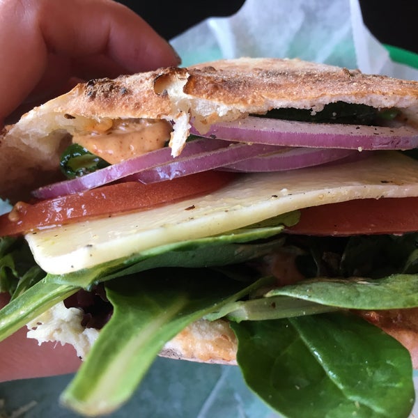 What is a Puccia? It is a delicious Italian sandwich made with wood-fired bread. I crave these things! Sausage is made in-house and the chipotle aioli is great for spice-lovers like me :)