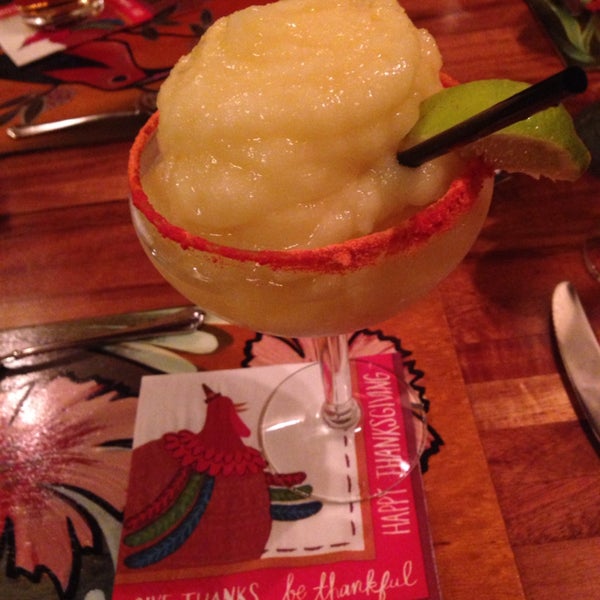 The frozen lilikoi (passion fruit) margarita was tasty, not too sweet, and got better (boozier and fruitier) as I got down to the bottom. Gotta try it with the special sweet/tart red stuff on the rim!