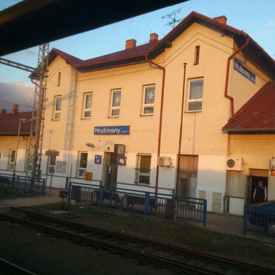 Photo taken at Železniční stanice Hrušovany u Brna by Martin S. on 2/8/2013