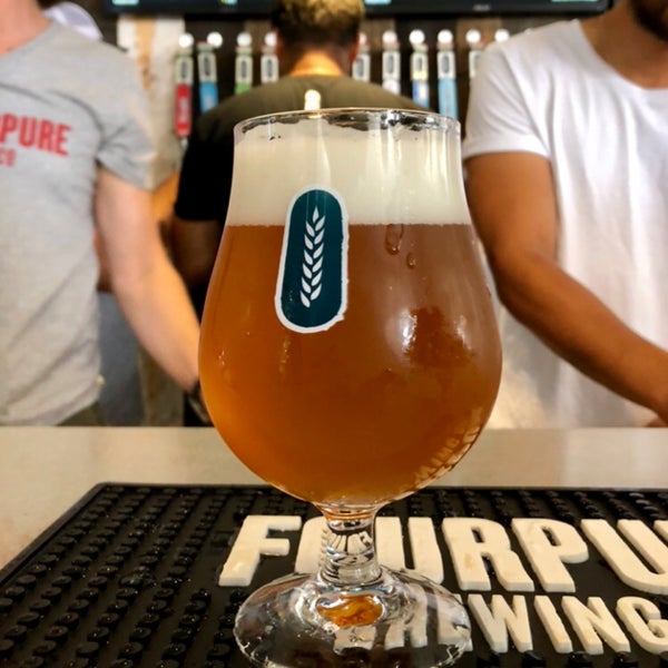 Photo taken at Fourpure Brewing Co. by gerard t. on 8/4/2018