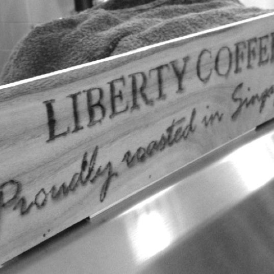 Photo taken at Liberty Coffee by gerard t. on 10/11/2012