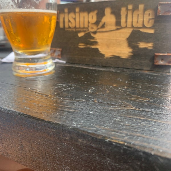 Photo taken at Rising Tide Brewing Company by Katie C. on 6/26/2021