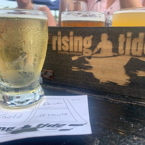 Photo taken at Rising Tide Brewing Company by Katie C. on 6/26/2021