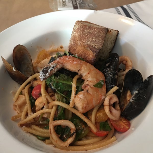 Get the seafood pasta if they have it.  Nice spicy kick