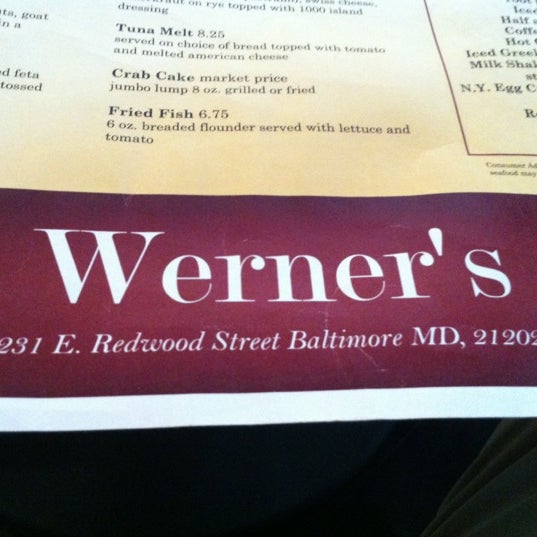 Das Foto wurde bei Werner&#39;s Restaurant von Jason C. am 9/27/2012 aufgenommen