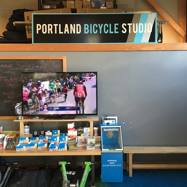 Photo taken at Portland Bicycle Studio by Phillip K. on 1/8/2016