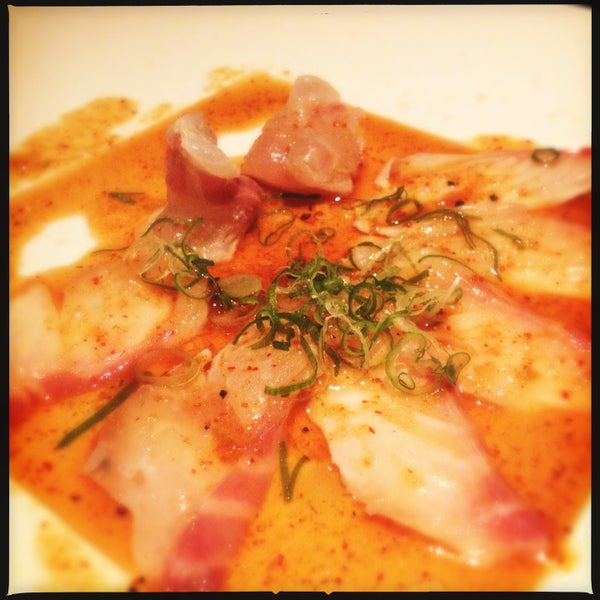 Oh man, the Japanese Snapper Carpaccio is worth every single penny
