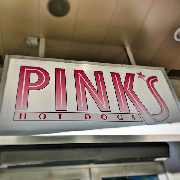 Photo taken at Pink&#39;s Hot Dogs by Olly on 3/2/2018