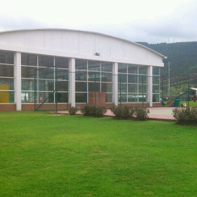 Photo taken at Gimnasio los pinos by Andres F G. on 9/29/2012