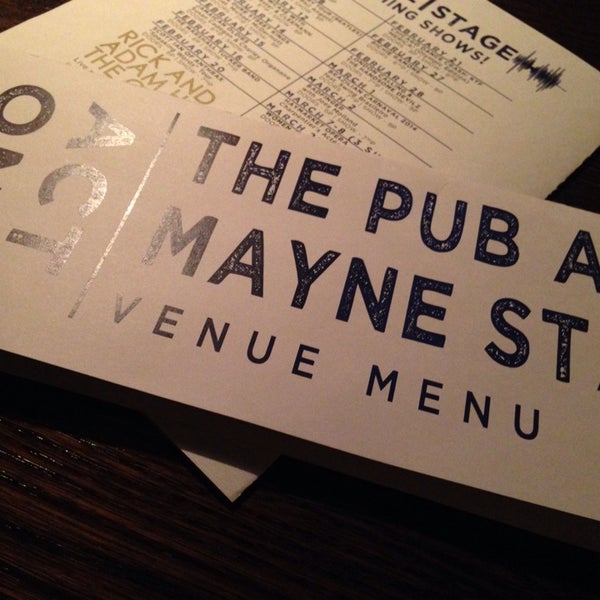 Photo taken at Act One: The Pub @ Mayne Stage by Mike M. on 2/25/2014