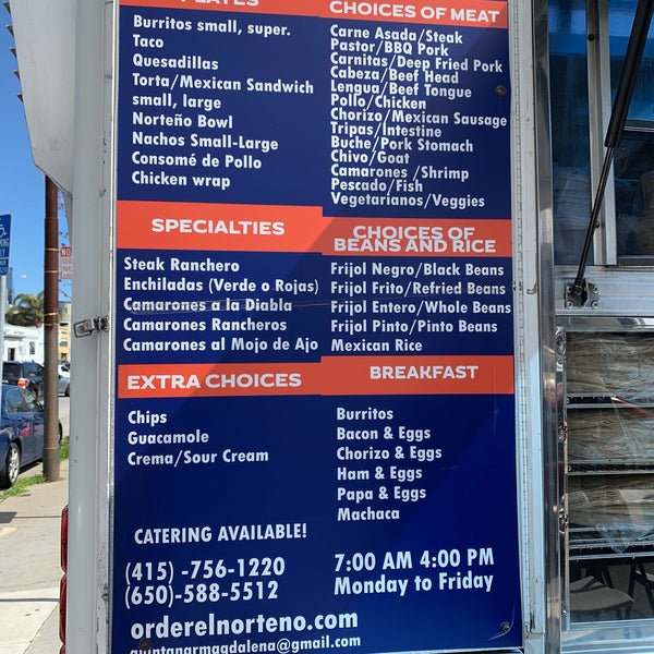 El Norteño Taco Truck SoMa 17 tips from 530 visitors