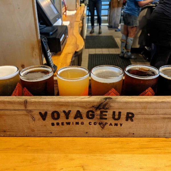 Photo taken at Voyageur Brewing Company by Andrew K. on 10/8/2021