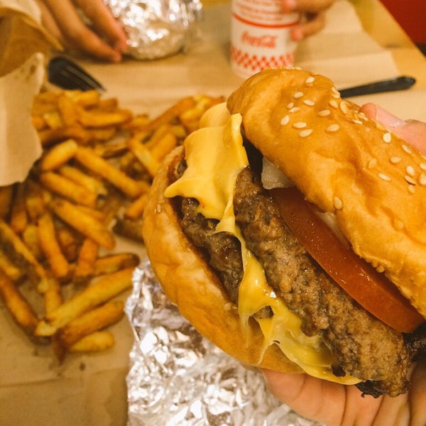 Photo taken at Five Guys by Ali A. on 5/15/2015