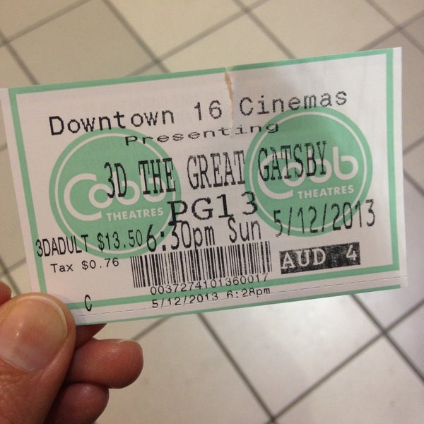 Cobb Downtown 16 Theatre 11701 Lake Victoria Gardens Ave