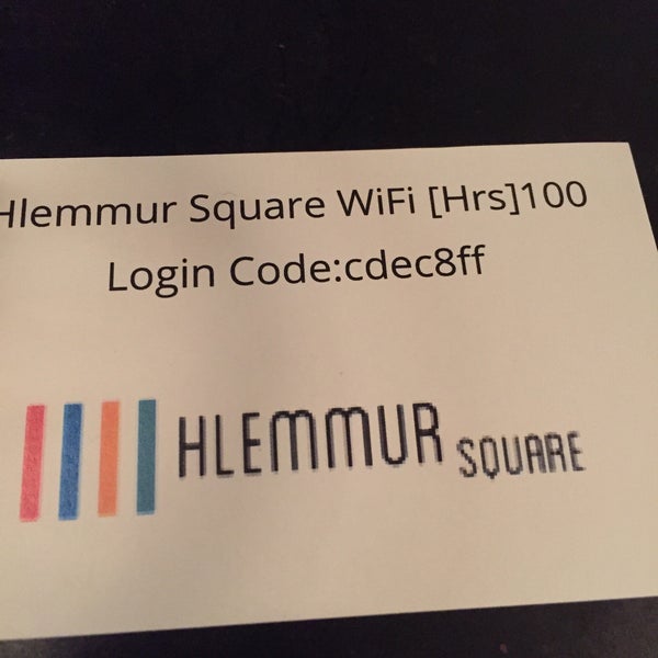 Wifi password for the next 4 days!