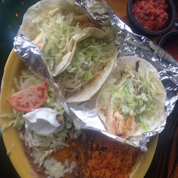The Fish Tacos were well seasoned, hot and tasty!
