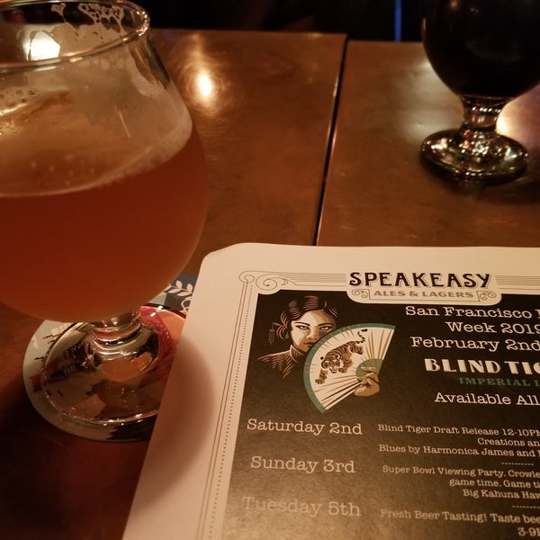 Photo taken at Speakeasy Ales &amp; Lagers by Jennifer on 2/2/2019