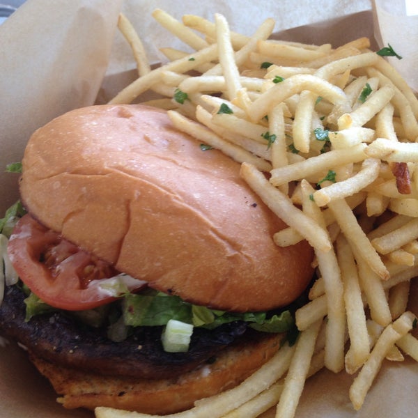 Portabella burger. Sooo good. And great fries!
