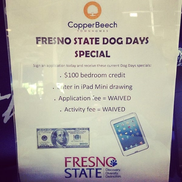 Photo prise au California State University, Fresno par Copper Beech Fresno le6/11/2014