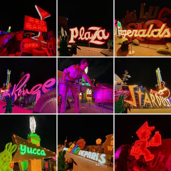 Photo taken at The Neon Museum by greenie m. on 8/23/2023