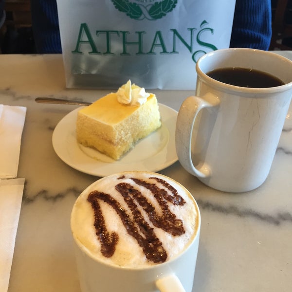 Photo taken at Athan&#39;s Bakery - Brookline by Barbara K. on 1/10/2015