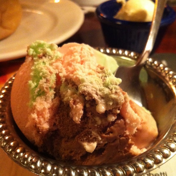 Spumoni is a must to finish your dinner.