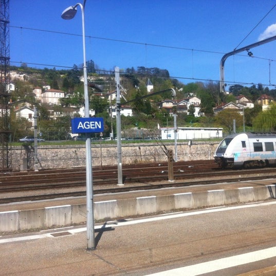 Photo taken at Gare SNCF d&#39;Agen by Jean-Benoit D. on 4/13/2013