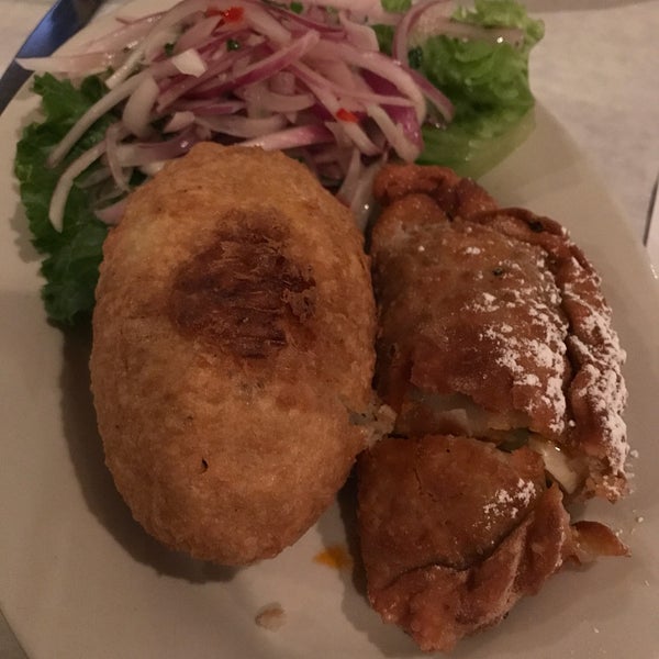 The Papas Rellena and Empandas we had were so delicious! The Pechuga a la parrilla (Grilled Chicken) was covered in the most delicious spices and tasted so delicious as well. I'll definitely be back.