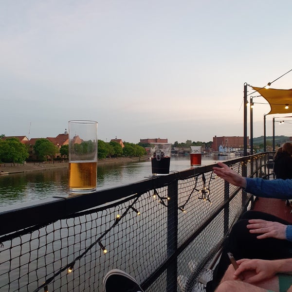 The Grain Barge Bar in Bristol