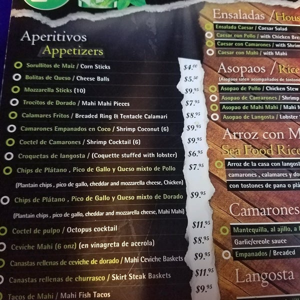 Mahi Mahi Restaurant & Bar Bo. Caracol 36 tips from 398 visitors