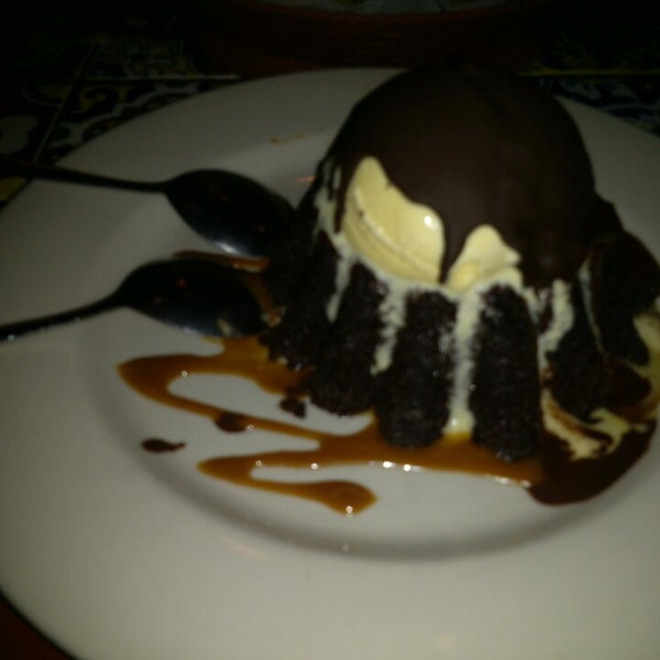 Get the chocolate cake pictured here. It's one of the best desserts they offer here. So damn good!!! XD