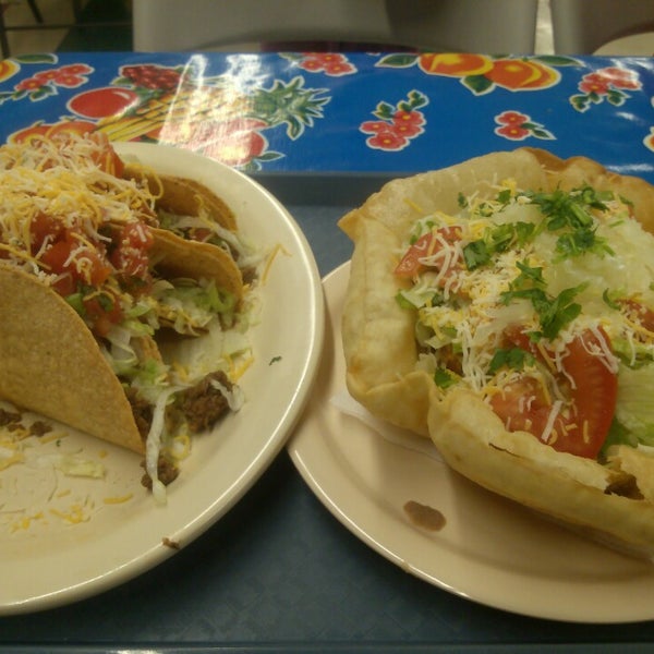 I highly recommend the tacos and the taco salad pictured here. So delicious. Yum!!! XD