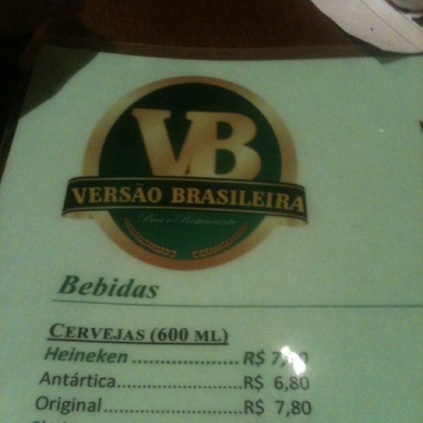 Photo taken at Versão Brasileira Bar &amp; Restaurante by Bri F. on 3/22/2013
