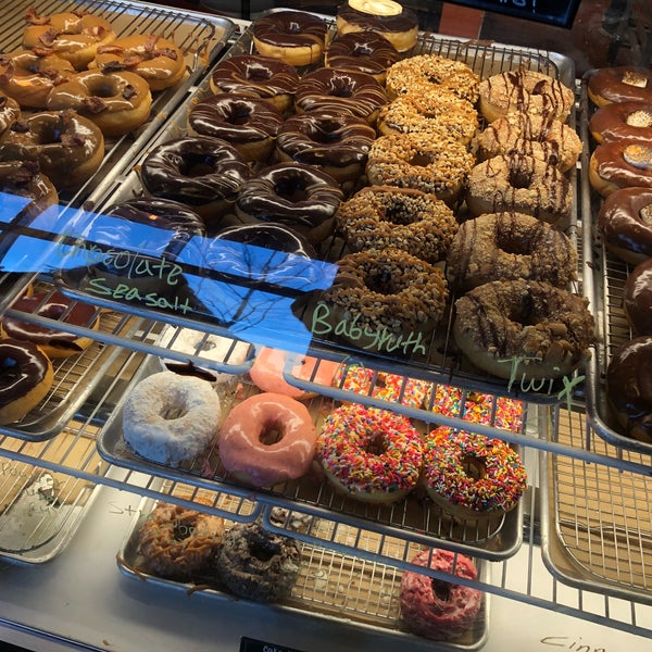Photo taken at Sugar Shack Donuts &amp; Coffee by Geoffrey R. on 1/13/2018