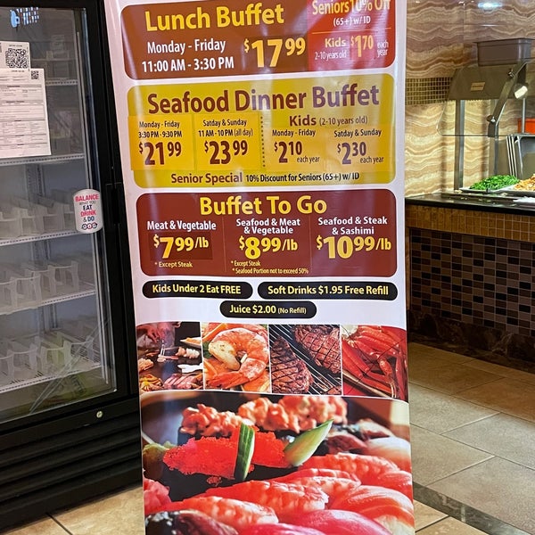 Gold hibachi buffet price hotsell