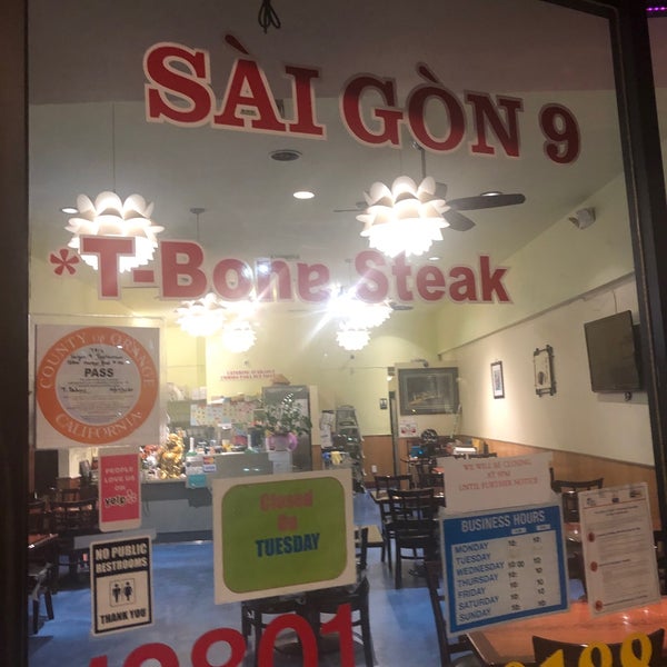 Saigon 9 Vietnamese Restaurant in Garden Grove